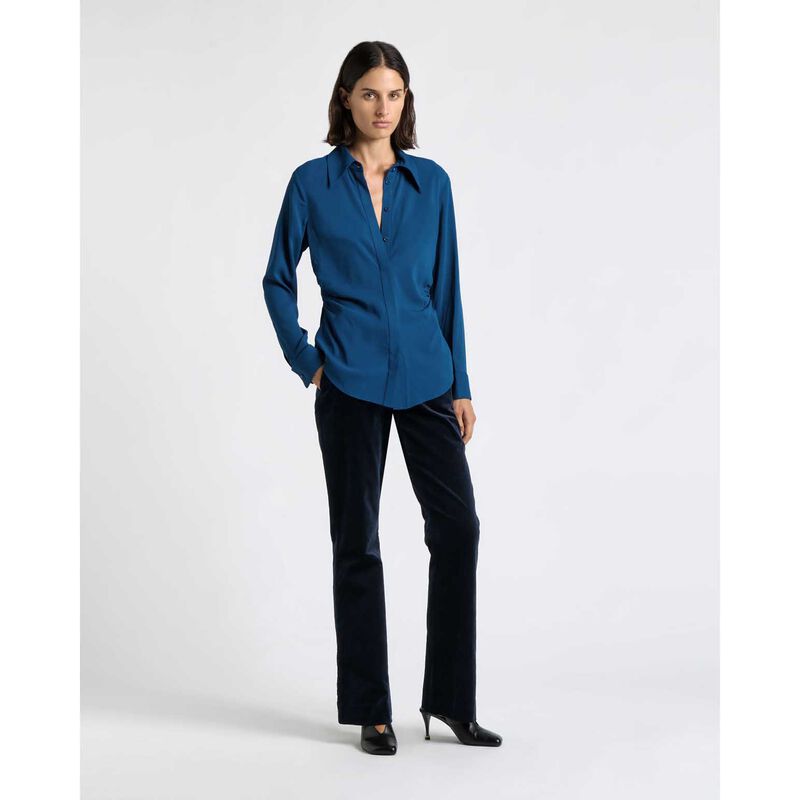 Cue Soft Viscose Ruched Shirt image number 2